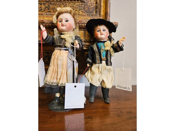 Two UNIS France dolls