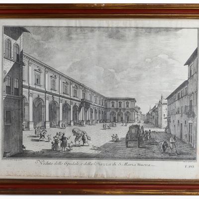 Due Vedute di Firenze, da Giuseppe Zocchi