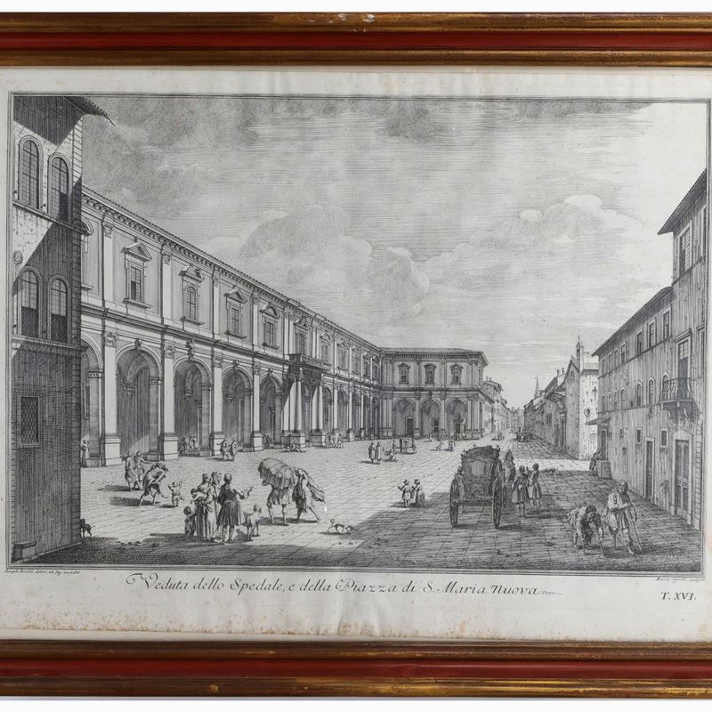 Due Vedute di Firenze, da Giuseppe Zocchi