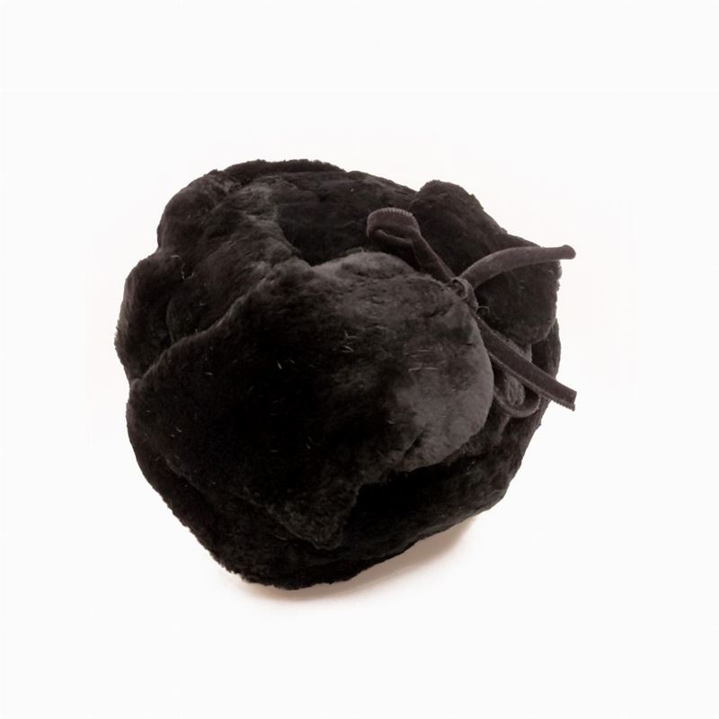 Cappello Russo in Pelliccia di Castoro Nera