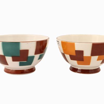 Coppia di Tazze in Ceramica, Galvani Pordenone