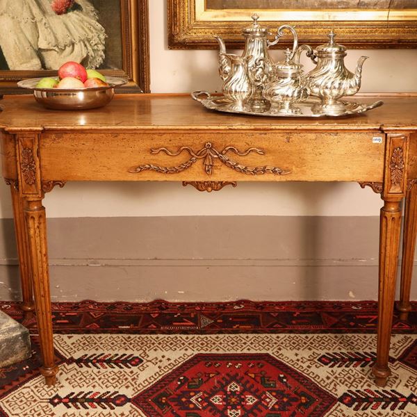 Walnut console
