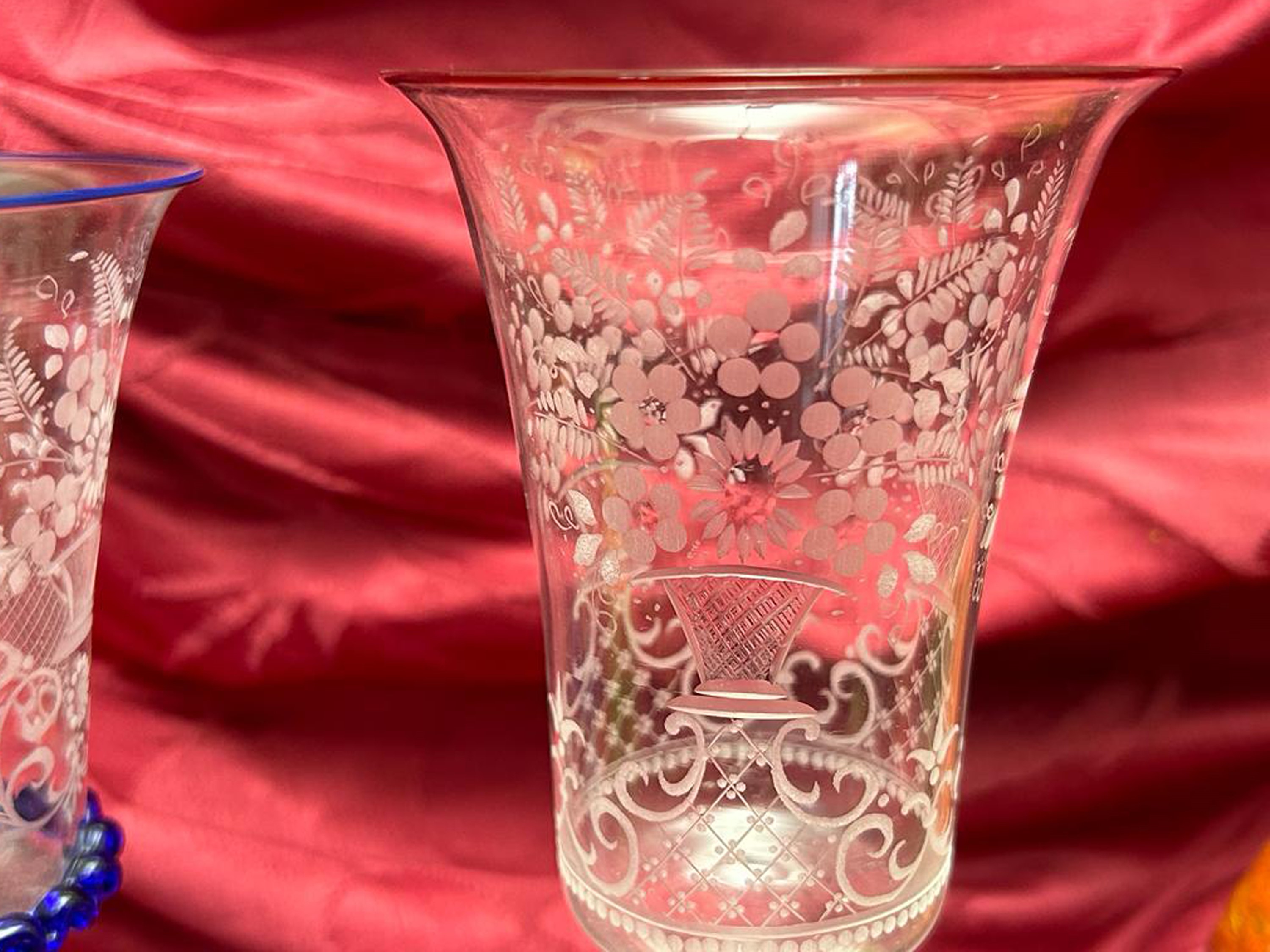 Due Calici da Collezione in Vetro di Murano, Raimondo Maddaluno