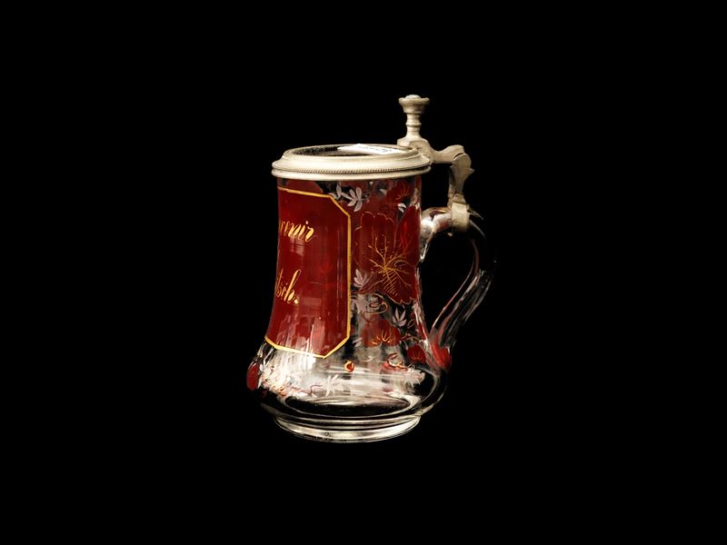 Calice Souvenir in Vetro di Boemia