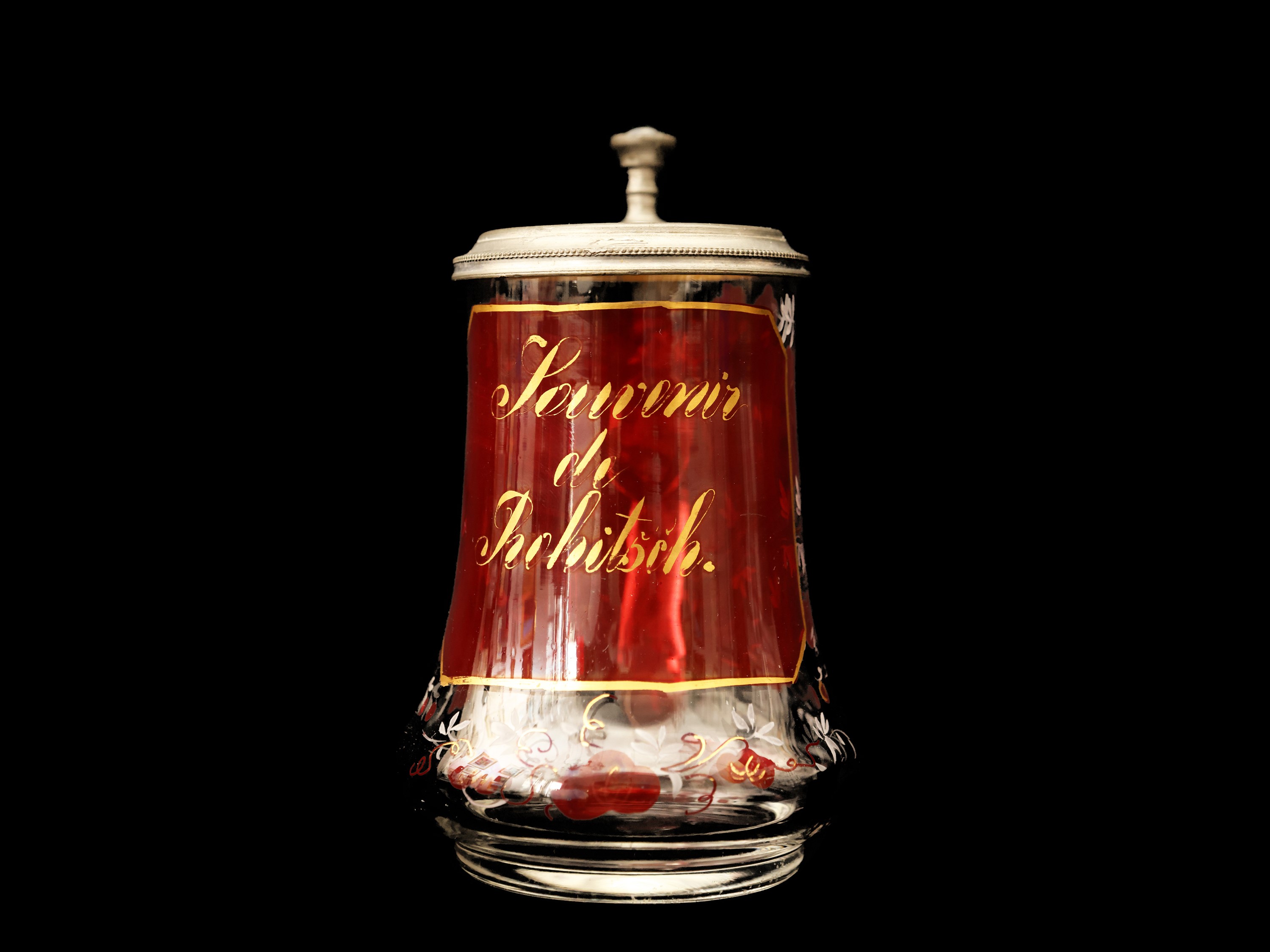 Calice Souvenir in Vetro di Boemia