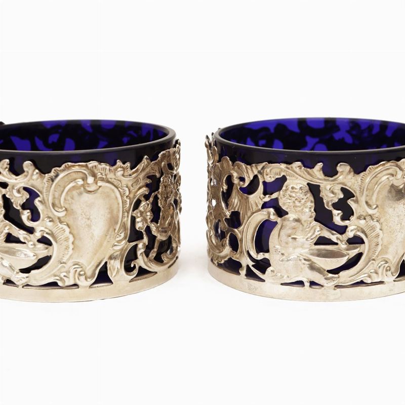 Coppia di Saliere in Argento, Londra 1897