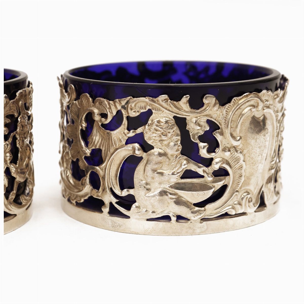 Coppia di Saliere in Argento, Londra 1897