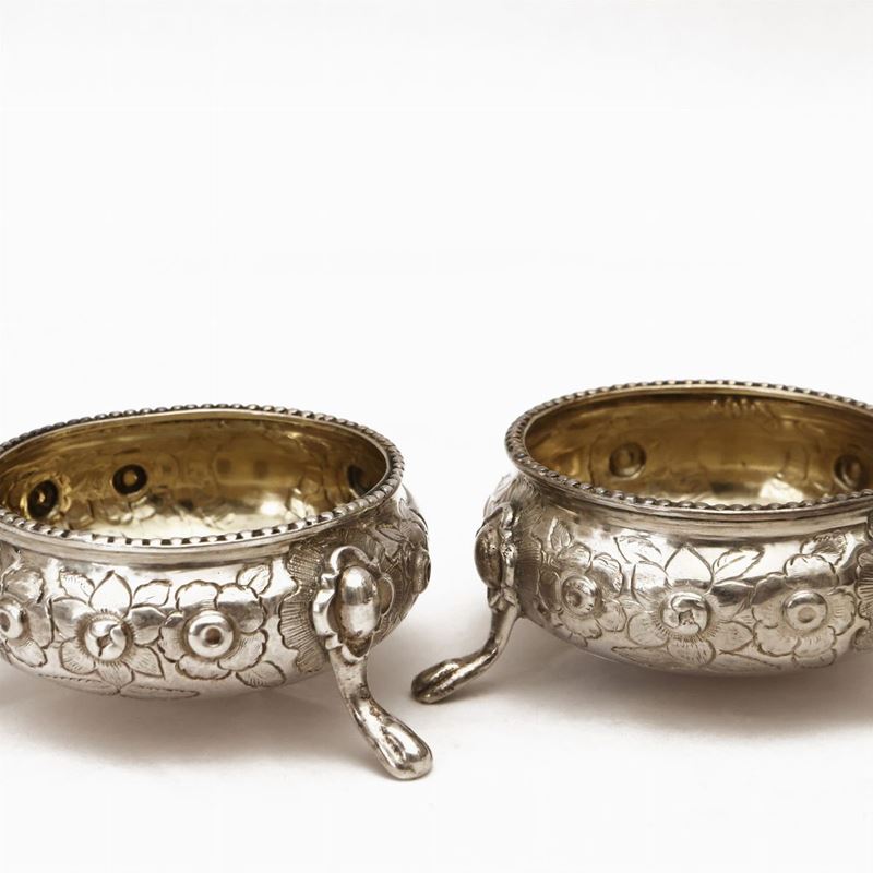 Coppia di Saliere in Argento