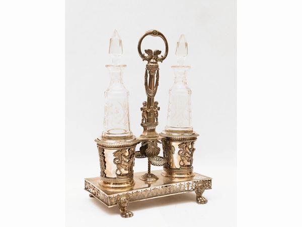 Silver cruet, Paris, mid-19th century