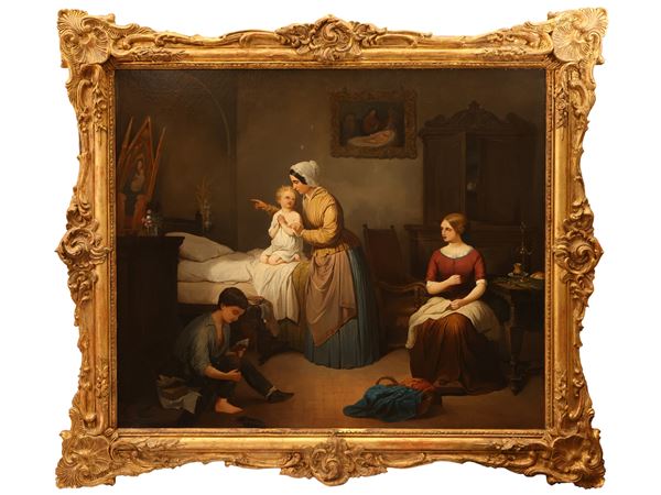 Cesare Bartolena - Evening Prayer 1852