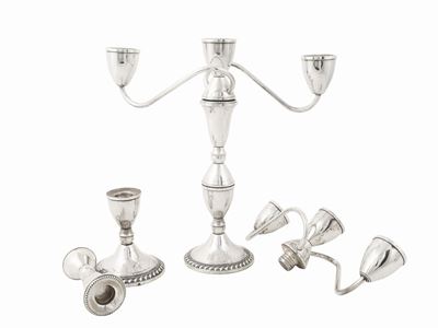 Coppia di Candelabri in Argento, Duchin