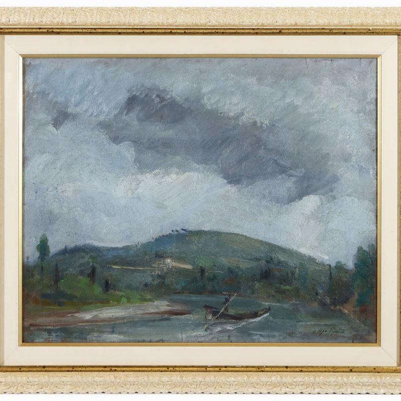 Ugo Pignotti - Paesaggio Fluviale