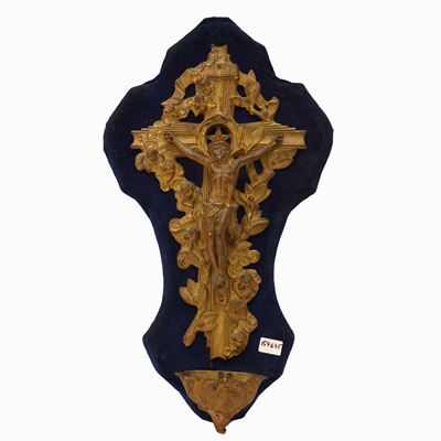 Acquasantiera in Bronzo Dorato