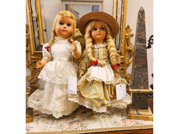 Athena doll and celluloid doll