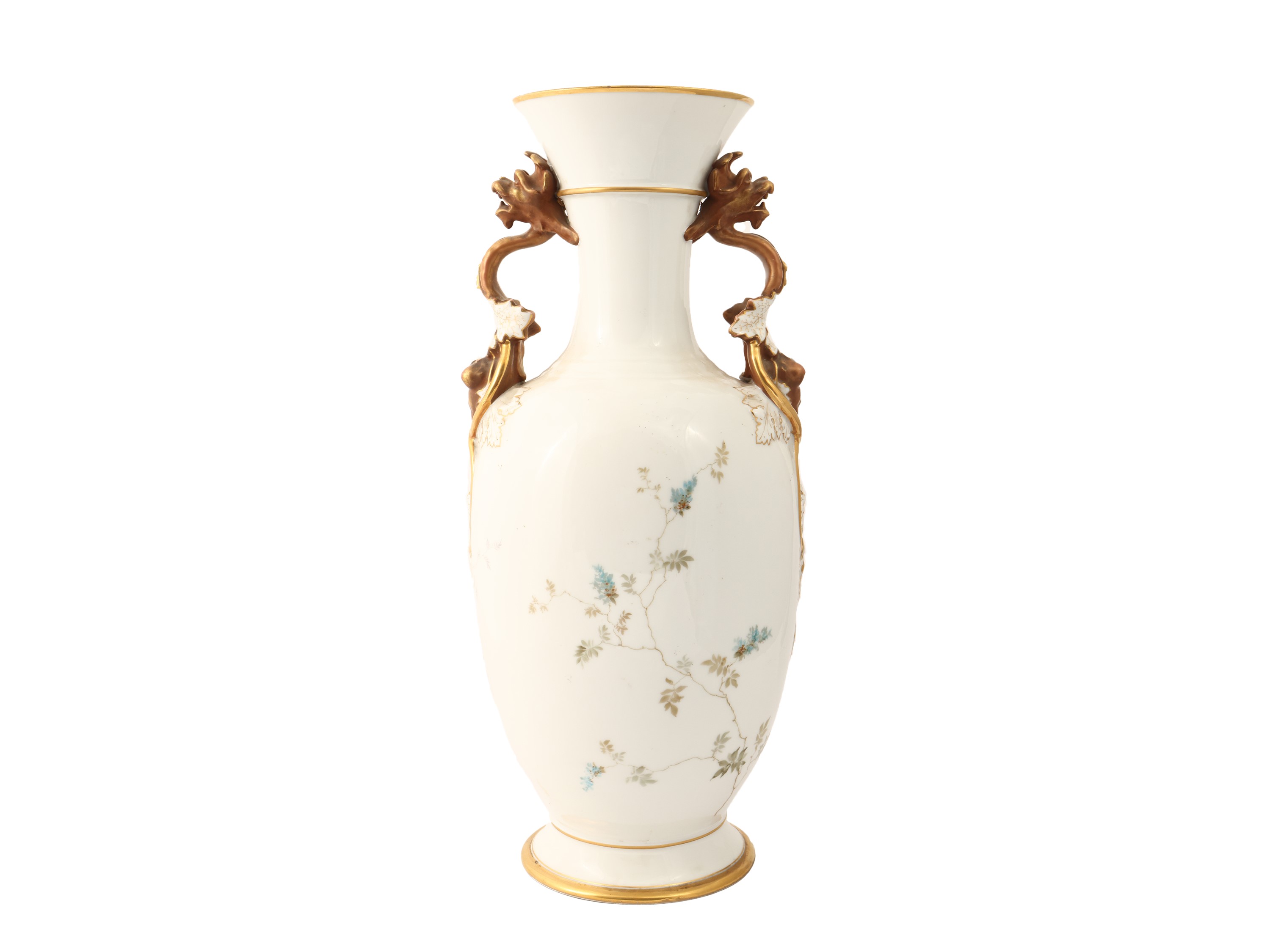 Grande Vaso a Balaustro in Porcellana, Ginori