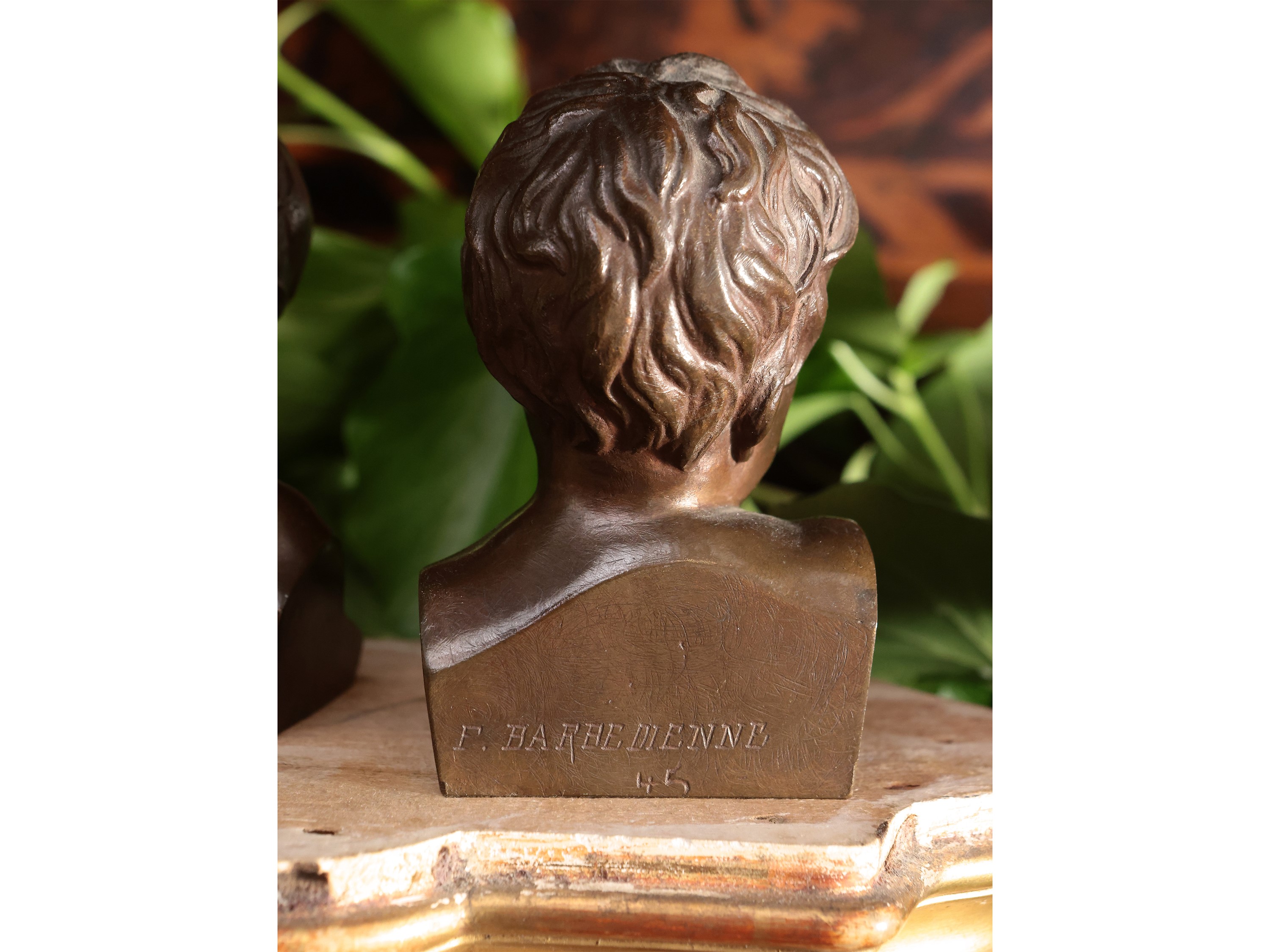 Ferdinand Barbedienne - Tre Piccoli Busti in Bronzo