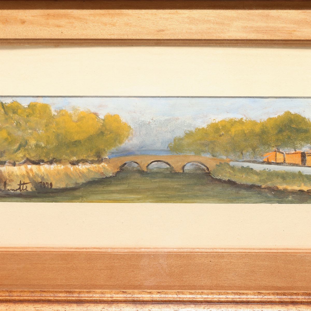 Emilio Malenotti - Paesaggio con Ponte 1979