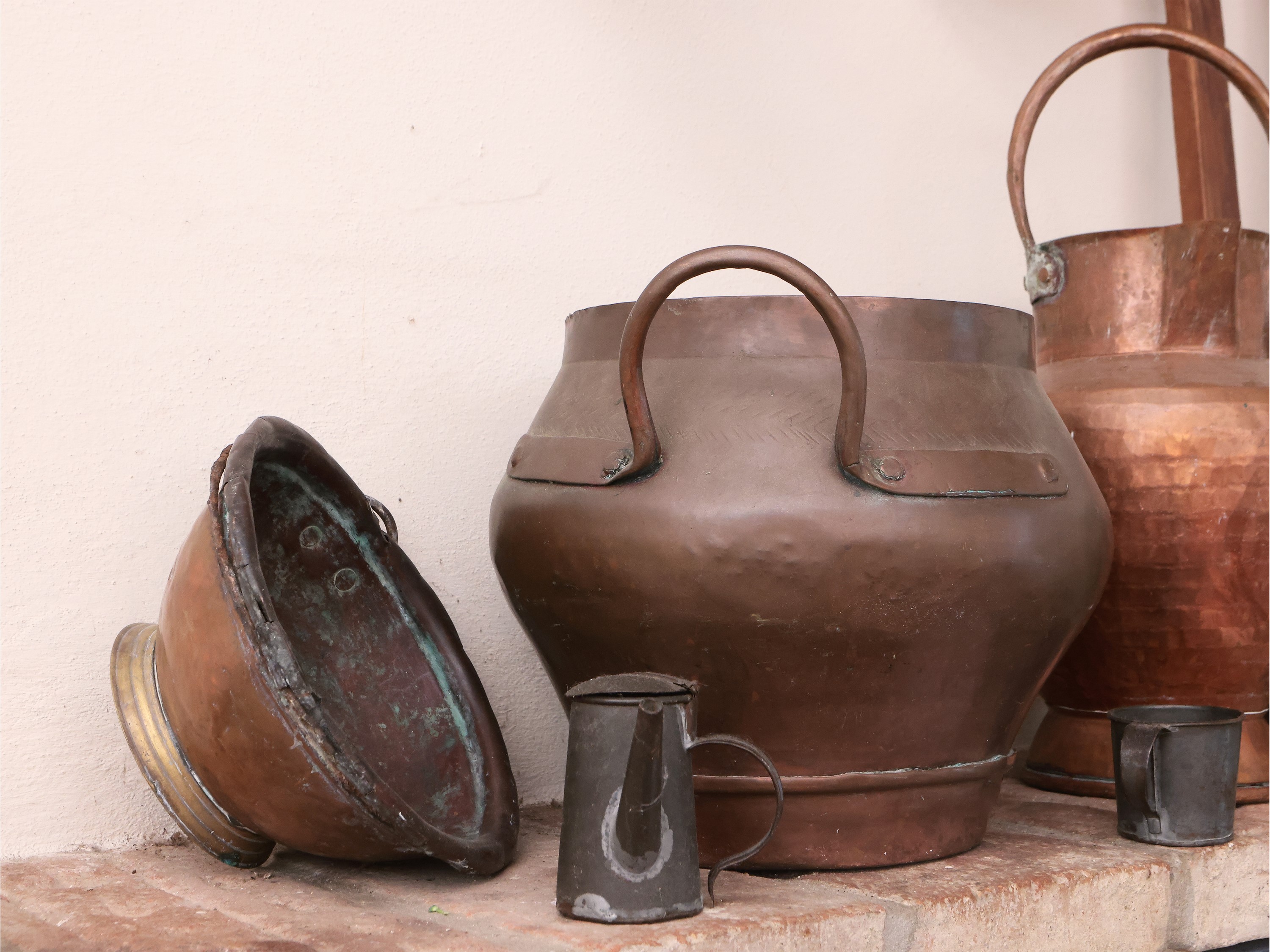 Lotto di Accessori D'epoca in Rame