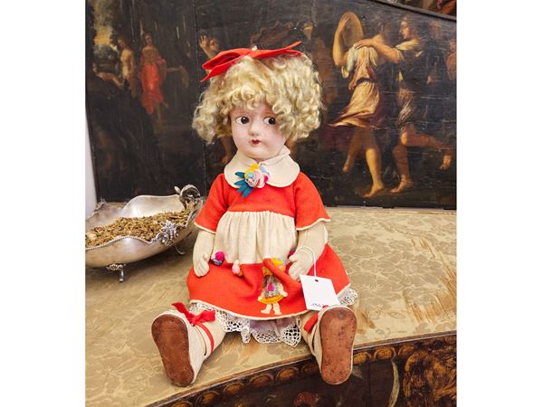 Bambola in panno stile Lenci