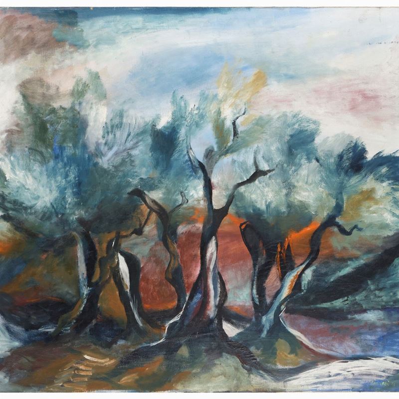 Fernando Farulli - Ulivi a Poggio Gherardo Anni '50
