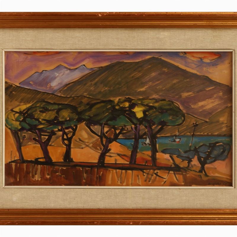 Gonich Gonni - Paesaggio 1955