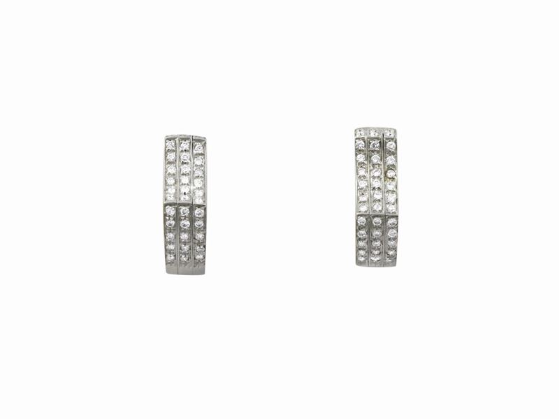 Orecchini in Oro Bianco con Diamanti