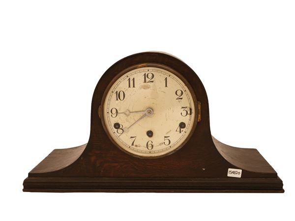 Ebonized wood table clock