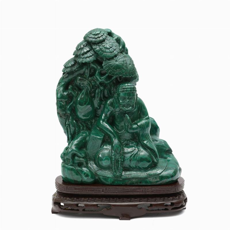 Gruppo Orientale in Malachite
