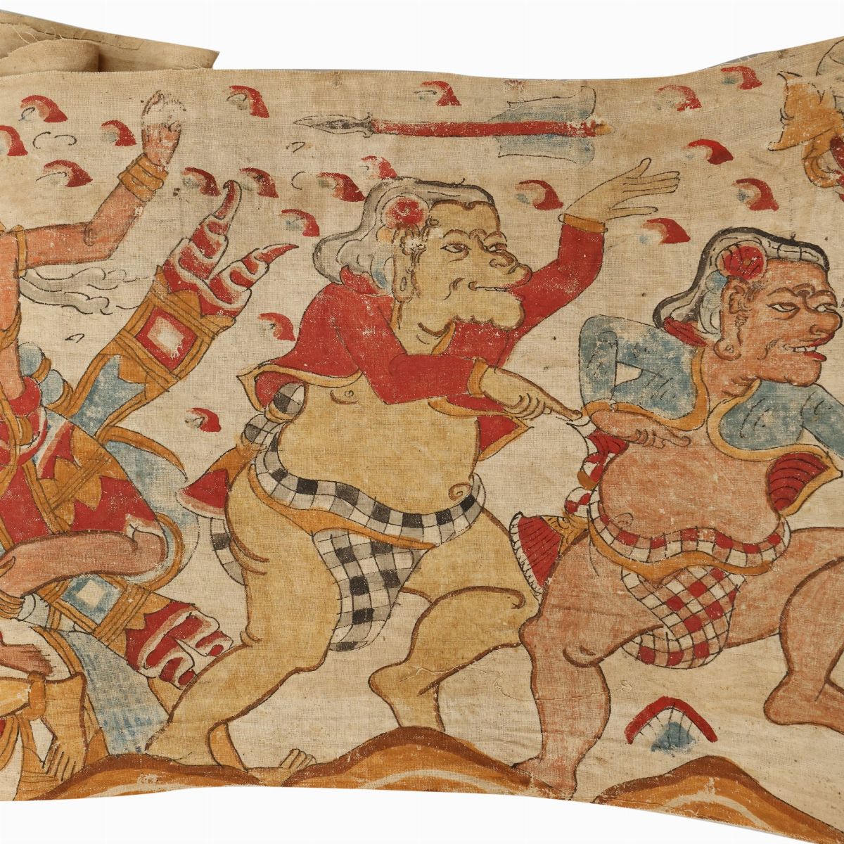 Grande Pannello Orientale in Tessuto
