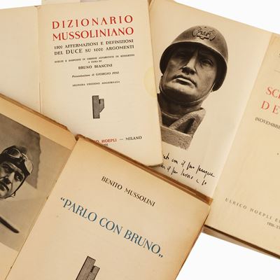 Lotto di Libri di Benito Mussolini