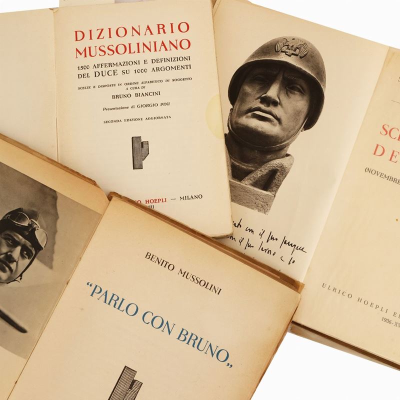 Lotto di Libri di Benito Mussolini