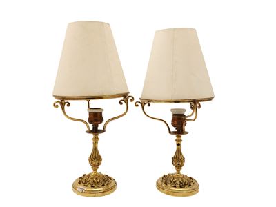 Coppia di Lumi in Ottone