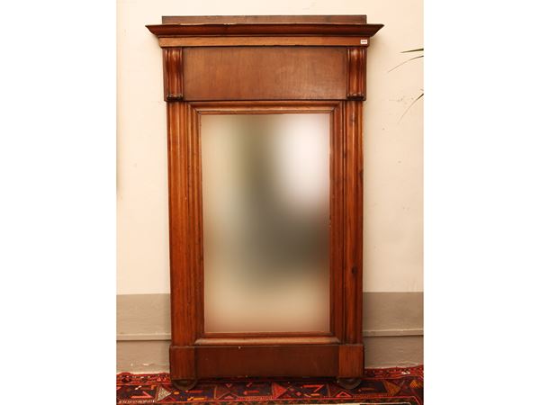 Walnut mirror  (first half of the 19th century)  - Auction The art of furnishing - Maison Bibelot - Casa d'Aste Firenze - Milano