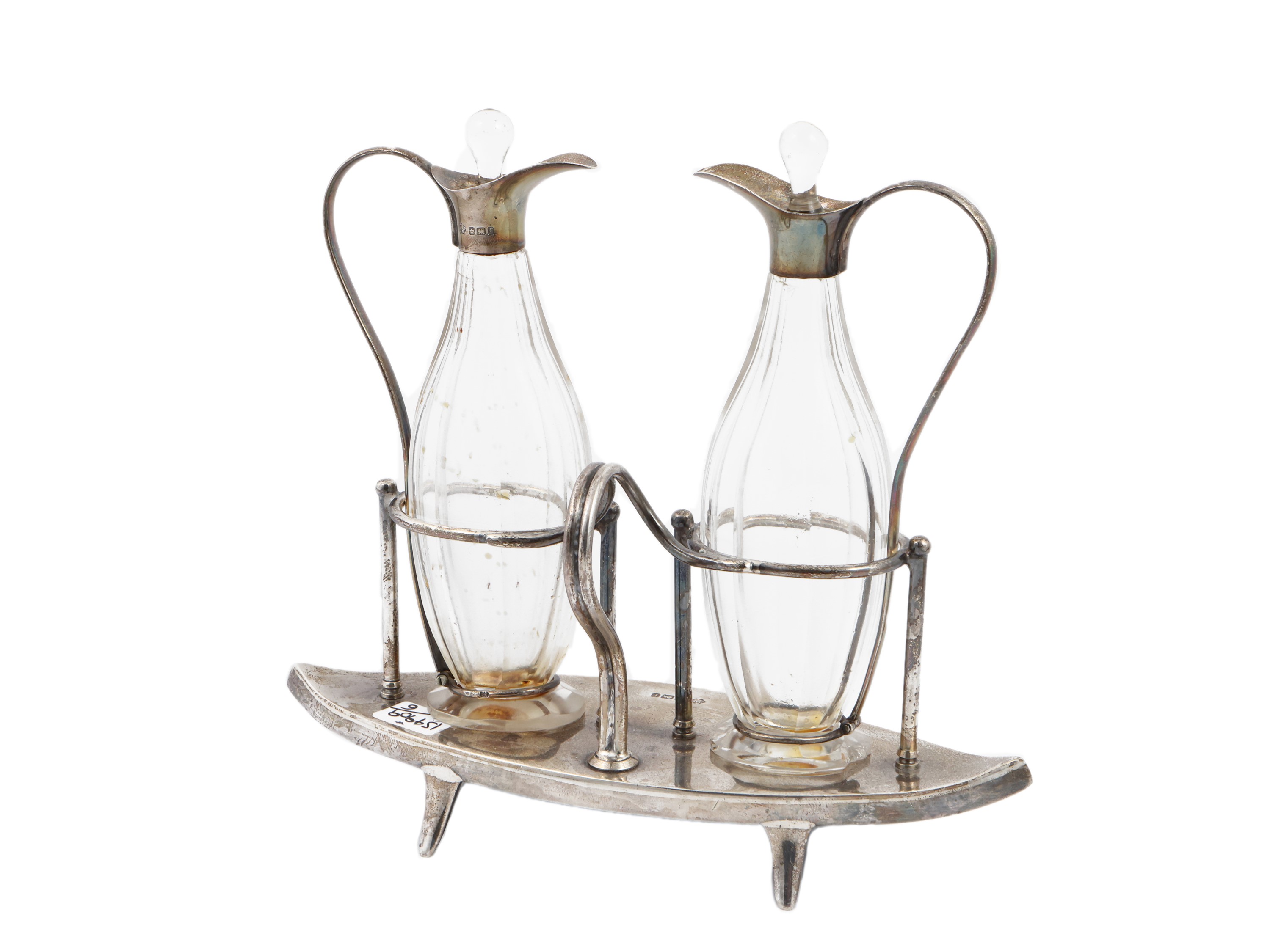 Oliera a navicella in argento