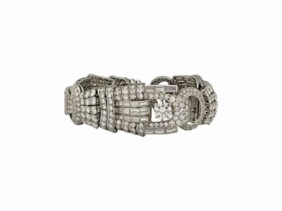 Bracciale in Platino con Diamanti