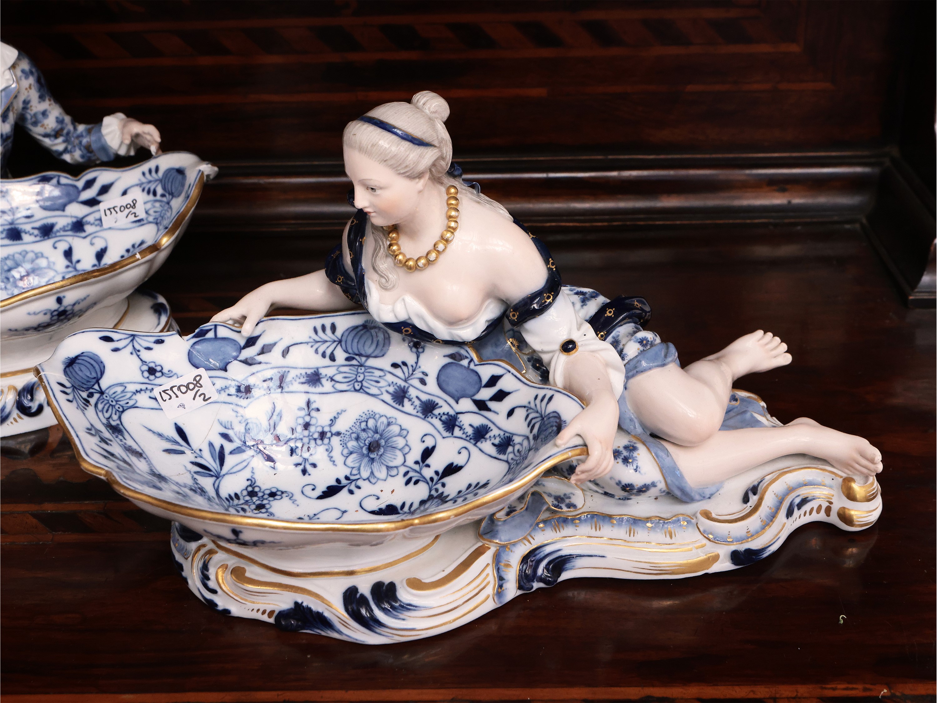 Coppia di Grandi Saliere in Porcellana, Meissen