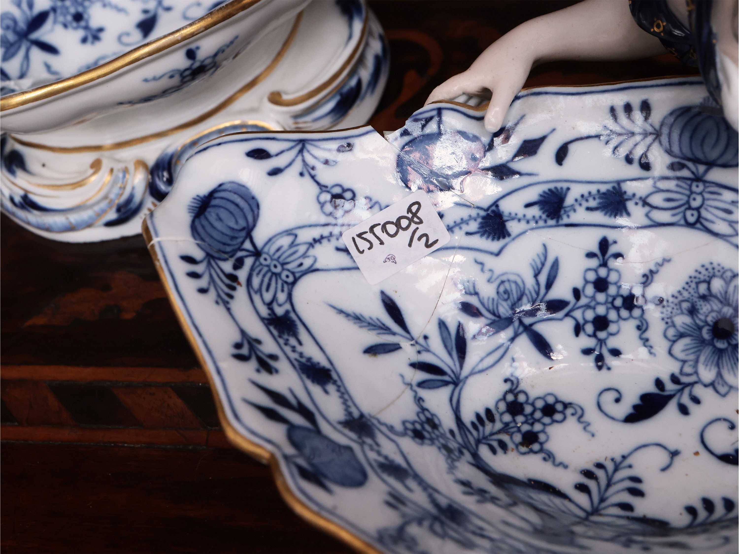 Coppia di Grandi Saliere in Porcellana, Meissen