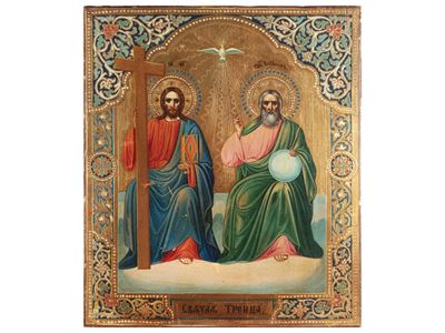 Icona Raffigurante la Santissima Trinità