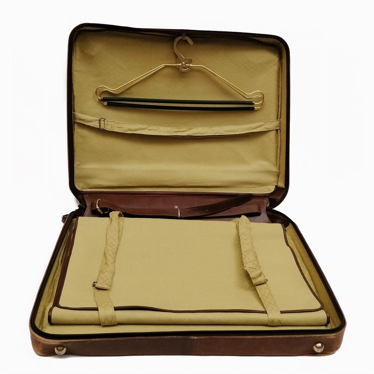 Gucci, Borsa Porta Abiti in Pelle Marrone