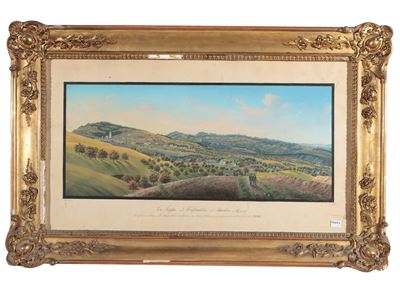 Veduta di Wolfhalden con Personaggi 1855