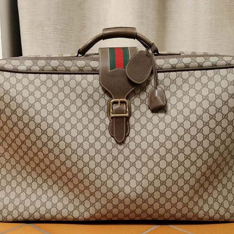 Gucci, Valigia Morbida in Tela Monogram Gg Impermeabilizzata