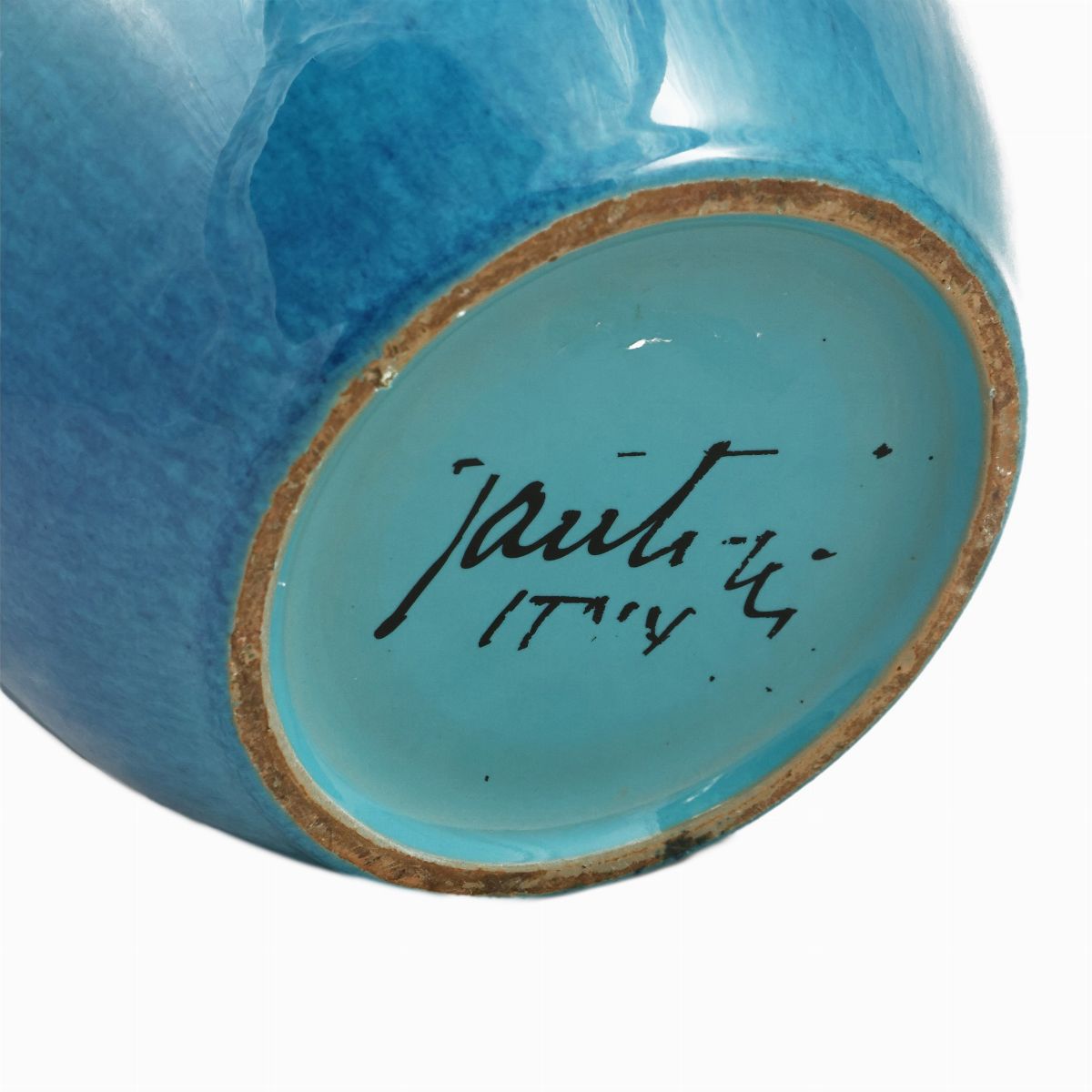 Marcello Fantoni - Vaso in Terracotta Invetriata Color Turchese