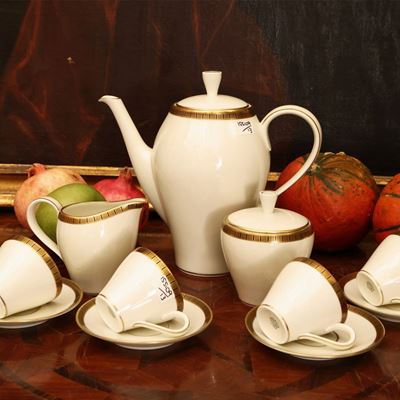 Servizio da Caffè in Porcellana Avorio, Ginori