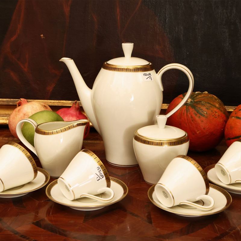 Servizio da Caffè in Porcellana Avorio, Ginori