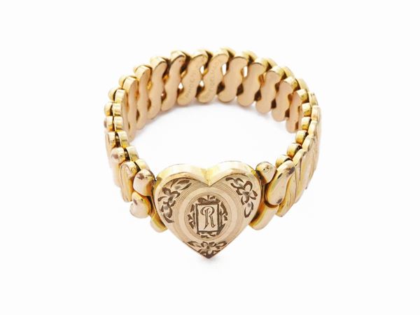 Gold plated metal Speidel Made extendable bracelet  (Phoenix, 1946)  - Auction Jewels and Watches - Maison Bibelot - Casa d'Aste Firenze - Milano