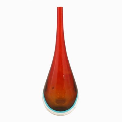 Grande Vaso a Goccia in Vetro Sommerso