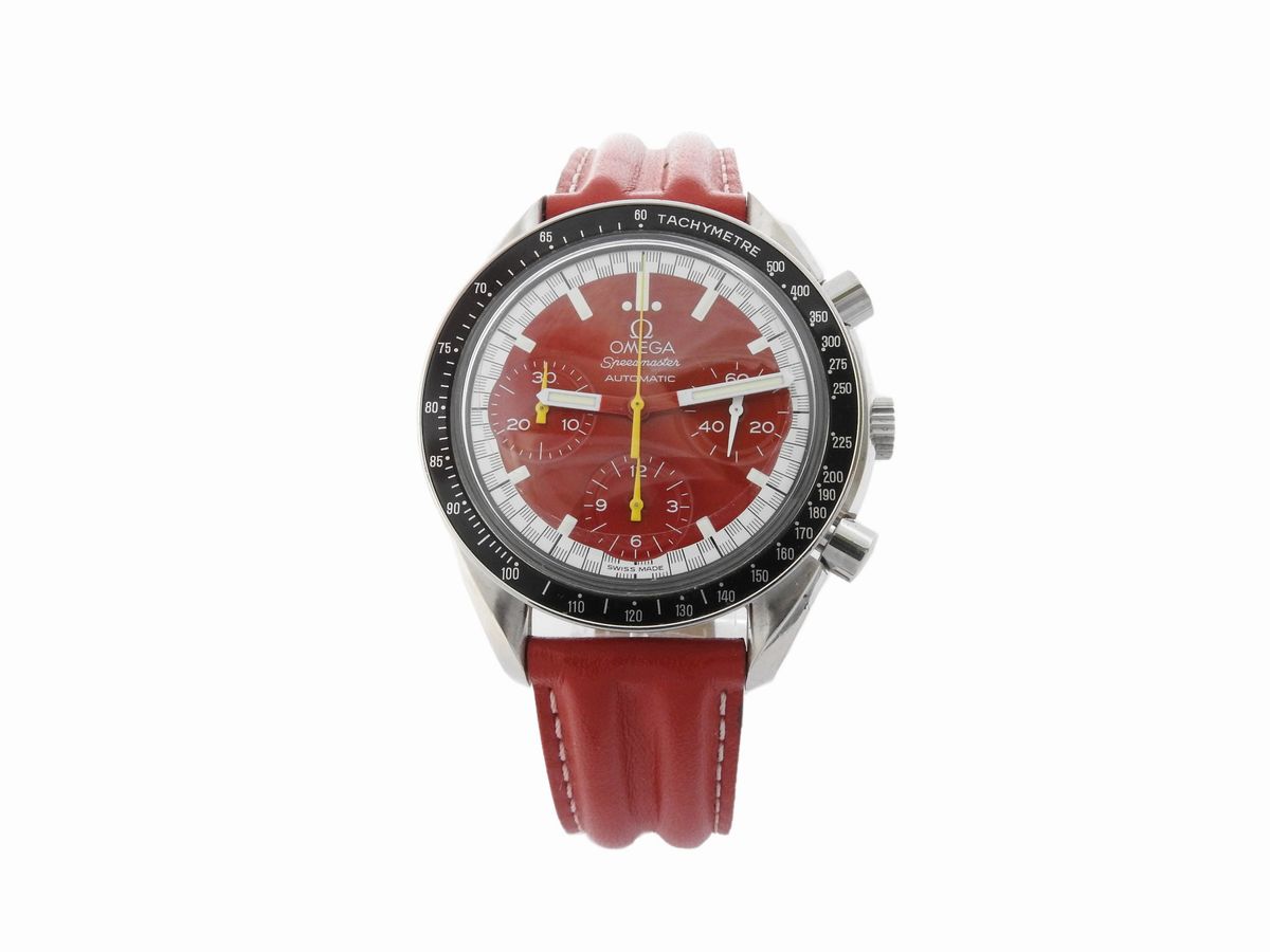 Cronografo da Polso per Uomo Omega Speedmaster 'michael Schumacher' in Acciaio