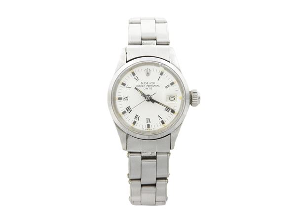 Stainless steel Rolex Date lady's wristwatch