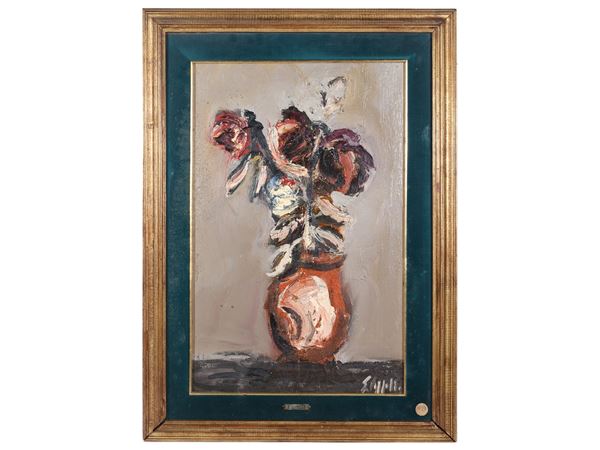 Emanuele Cappello - Vase of Flowers 1968