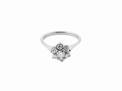 Anello in Oro Bianco con Diamanti